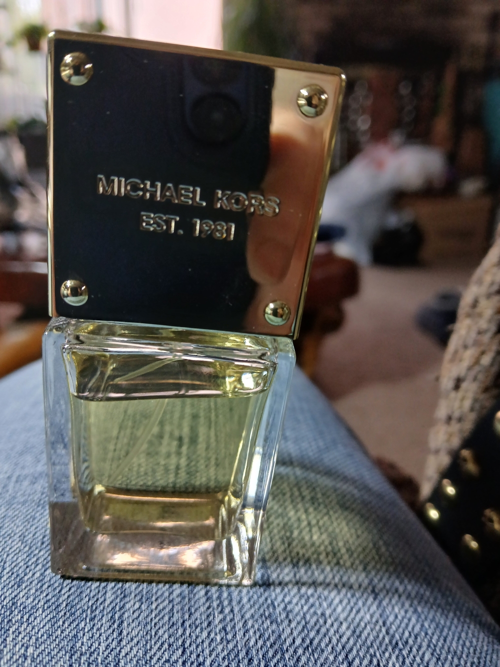 Michael Kors  Gold and Clear Fragrance Bottle